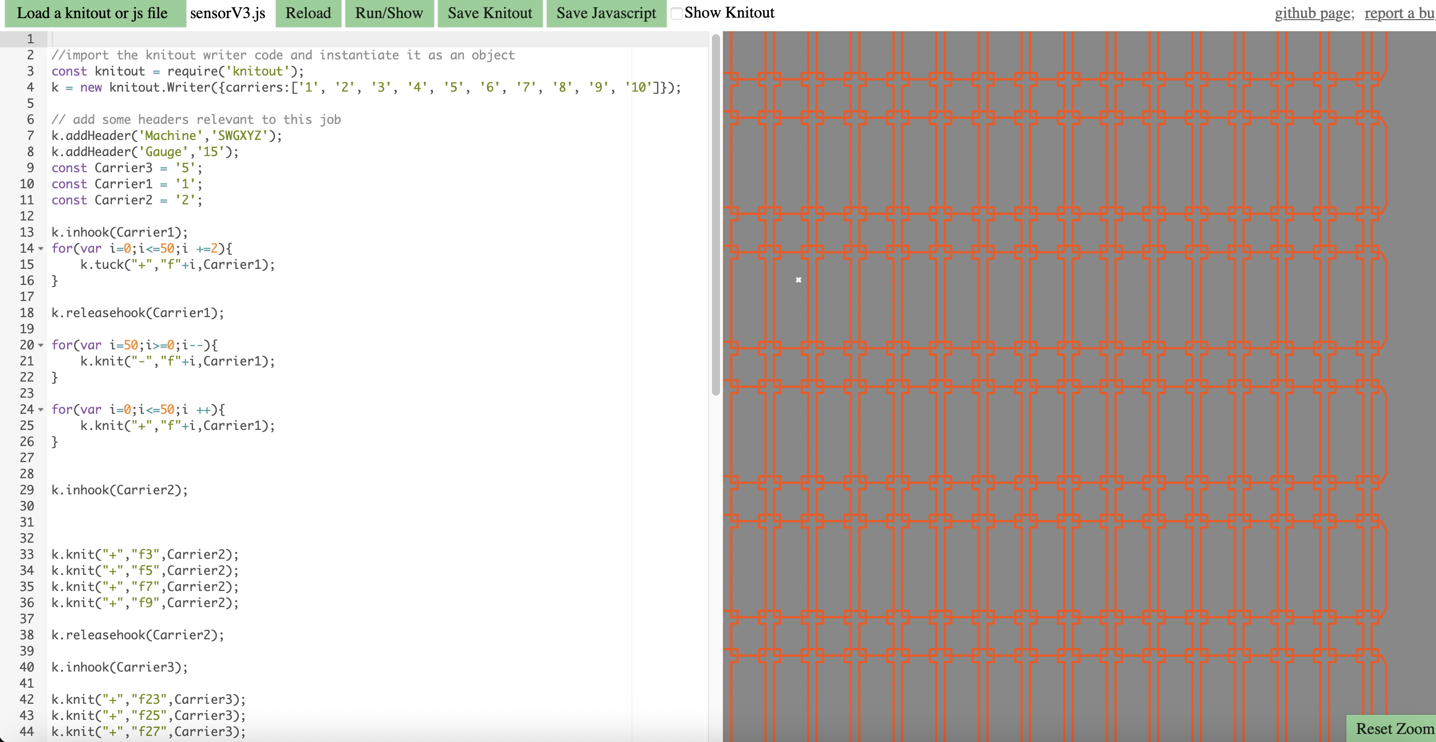 Code preview workflow